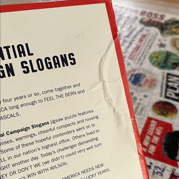 Presidential Campaign Slogans 1000 piece Puzzle complete - Picture 4 of 10